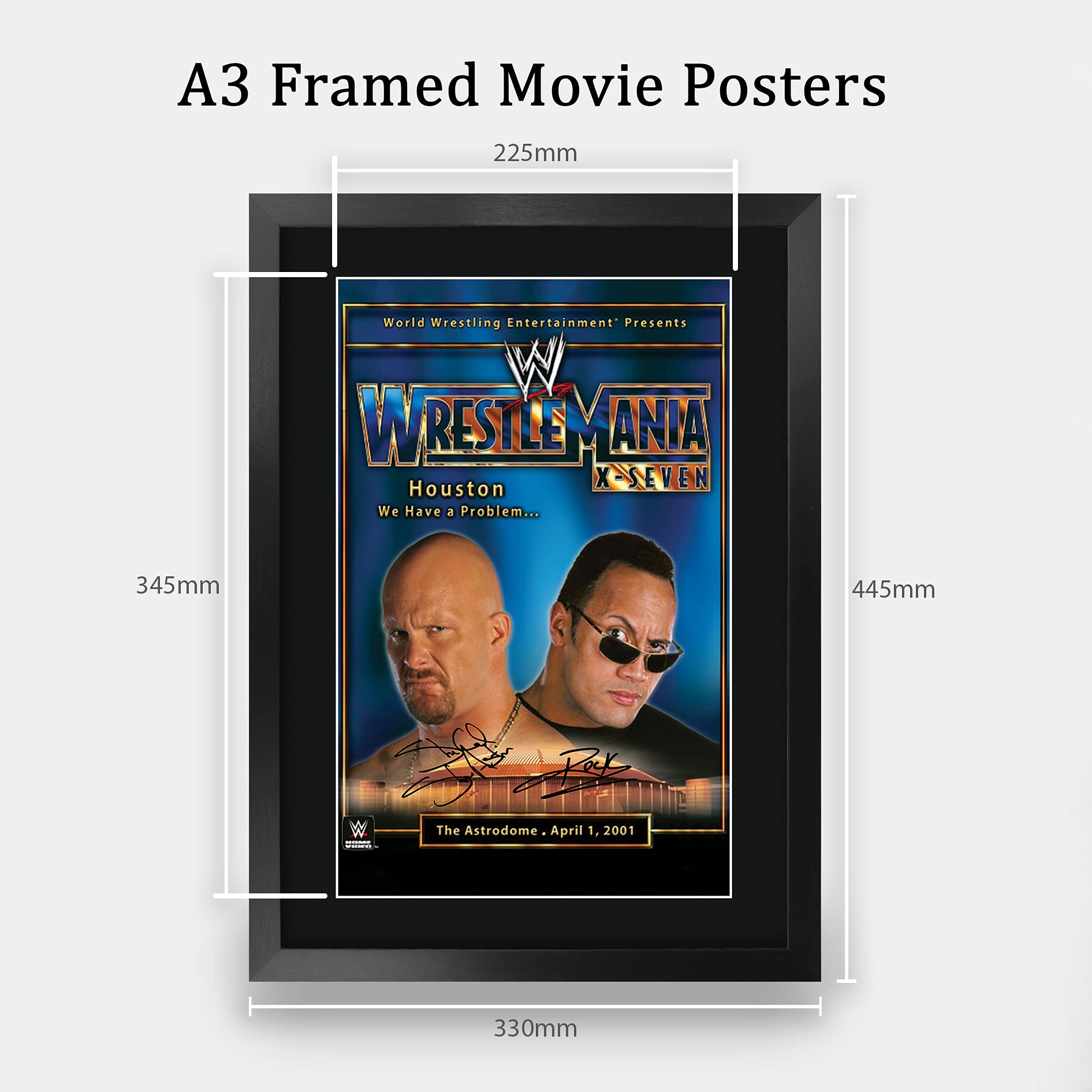 Amazon.com: HWC Trading Wrestlemania 17 16 x 12 inch Framed Gifts